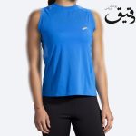 تاپ ورزشی بروکس زنانه Brooks Atmosphere sleeveles آبی