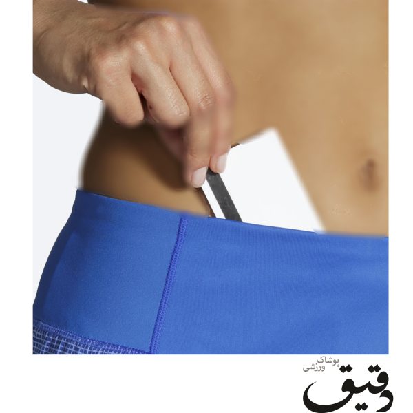 شلوارک ورزشی زنانه بروکس Brooks Chaser 7 Short آبی طرح دار