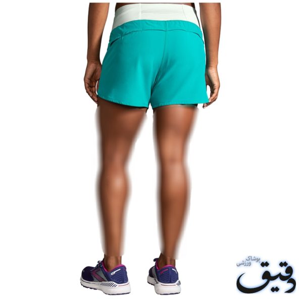 شلوارک ورزشی زنانه بروکس Brooks Chaser 5″ Short سبز نیلی