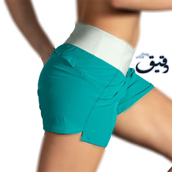 شلوارک ورزشی زنانه بروکس Brooks Chaser 5″ Short سبز نیلی