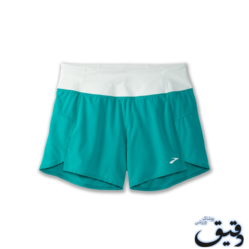شلوارک ورزشی زنانه بروکس Brooks Chaser 5″ Short سبز نیلی