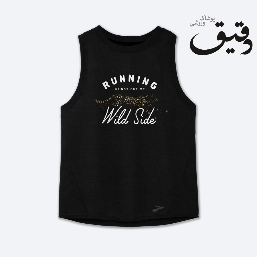 تاپ ورزشی بروکس زنانه Brooks Distance running مشکی