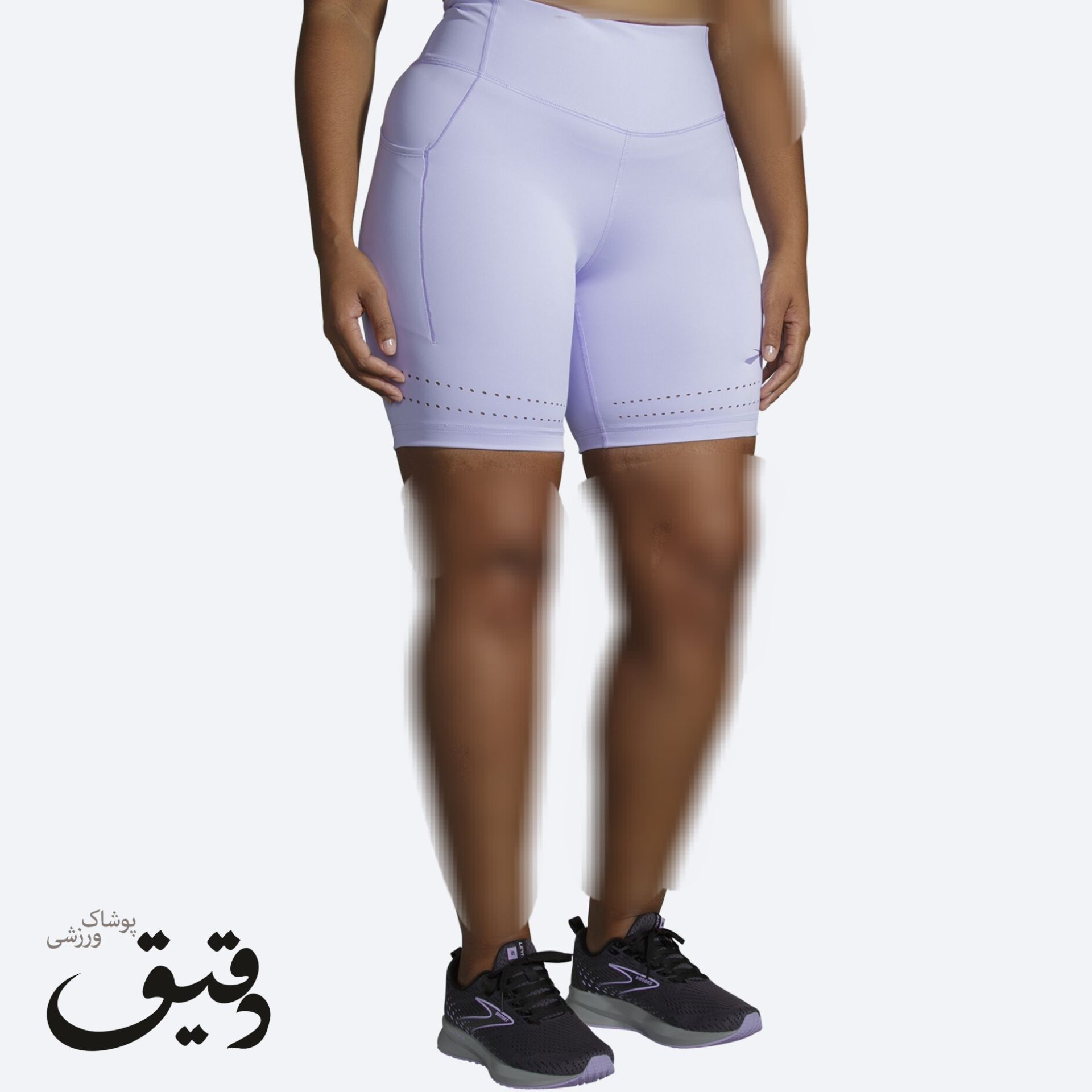 Brooks Method 8 Inch Womens Short Running Tights - Black