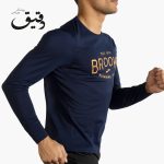 بلوز ورزشی مردانه بروکس Brooks Distance Long Sleeve سرمه ای