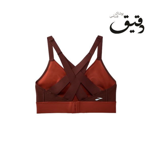 نیمتنه ورزشی بروکس Brooks Drive interlace عنابی قهوه ای