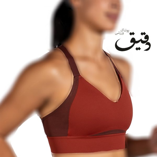 نیمتنه ورزشی بروکس Brooks Drive interlace عنابی قهوه ای