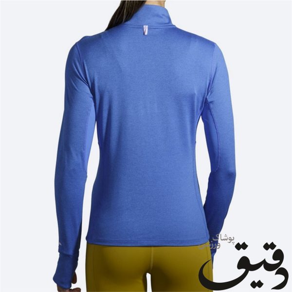 نیم زیپ ورزشی بروکس زنانه Brooks Dash ½ Zip آبی