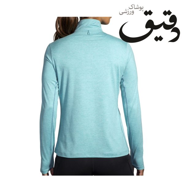 نیم زیپ ورزشی بروکس زنانه Brooks Dash ½ Zip آبی یخی