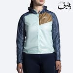 بادگیر ورزشی بروکس زنانه Brooks All Altitude Jacketیخی سرمه ایی