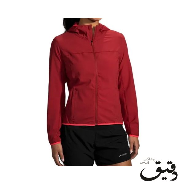 بادگیر ورزشی بروکس زنانه Brooks Canopy Jacket زرشکی