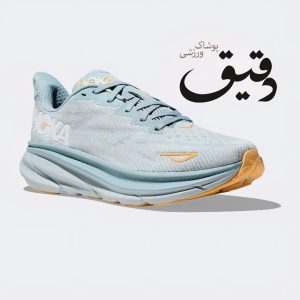 کفش هوکا clifton9 آبی یخی مناسب دویدن و تمرین