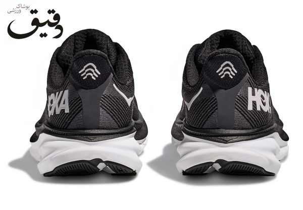 کتونی ورزشی هوکا کلیفتون HOKA CLIFTON 9 مشکی سفید 2/3 44