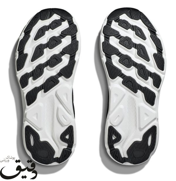 کتونی ورزشی هوکا کلیفتون HOKA CLIFTON 9 مشکی سفید 2/3 44