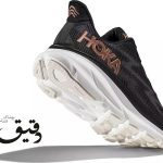 کتونی ورزشی هوکا کلیفتون HOKA CLIFTON 9 مشکی طلایی