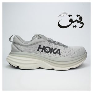 کفش کتونی ورزشی هوکا HOKA BONDI 8 طوسی