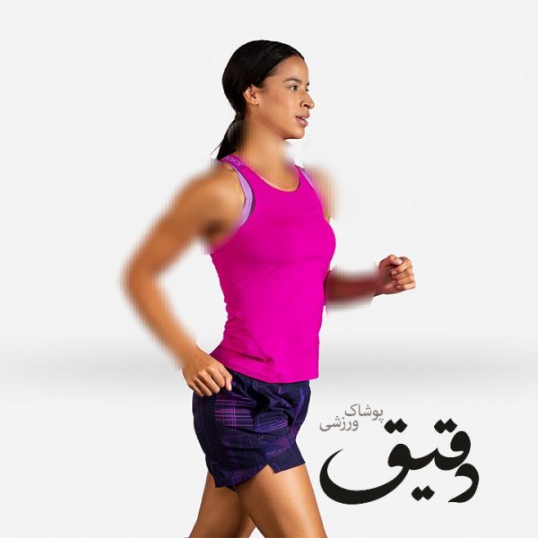 تاپ ورزشی بروکس زنانه Brooks pick up tank سرخابی M
