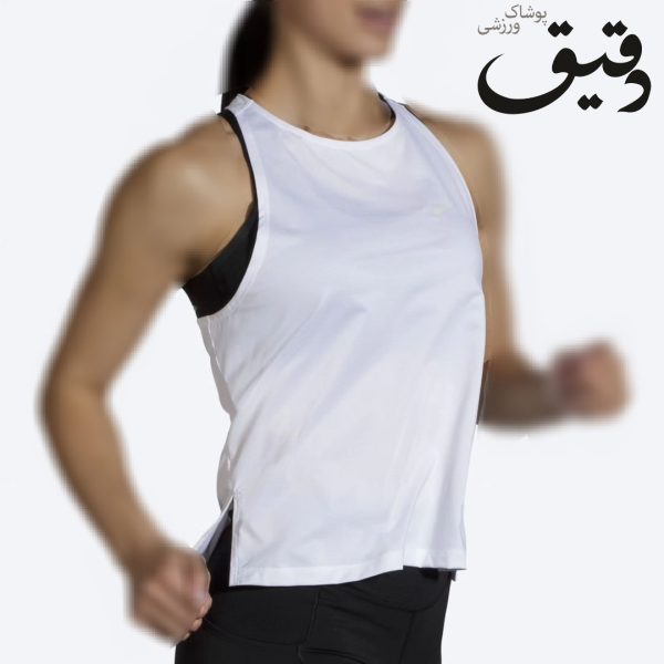 تاپ ورزشی بروکس زنانه Brooks Atmosphere sleeveles سفید L