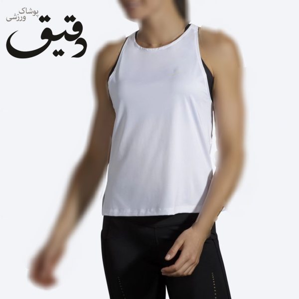 تاپ ورزشی بروکس زنانه Brooks Atmosphere sleeveles سفید L