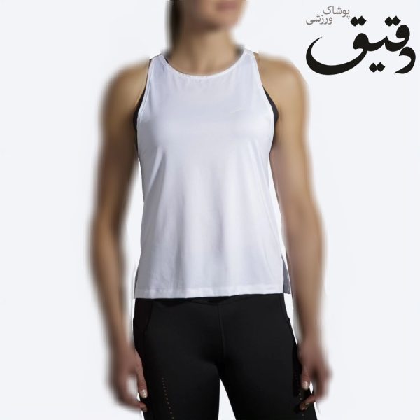 تاپ ورزشی بروکس زنانه Brooks Atmosphere sleeveles سفید L