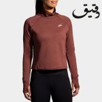 بلوز ورزشی بروکس زنانه BROOKS NOTCH THERMAL LONG SLEEVE قهوه ایی