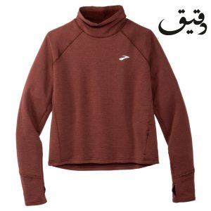 بلوز ورزشی بروکس زنانه BROOKS NOTCH THERMAL LONG SLEEVE قهوه ایی