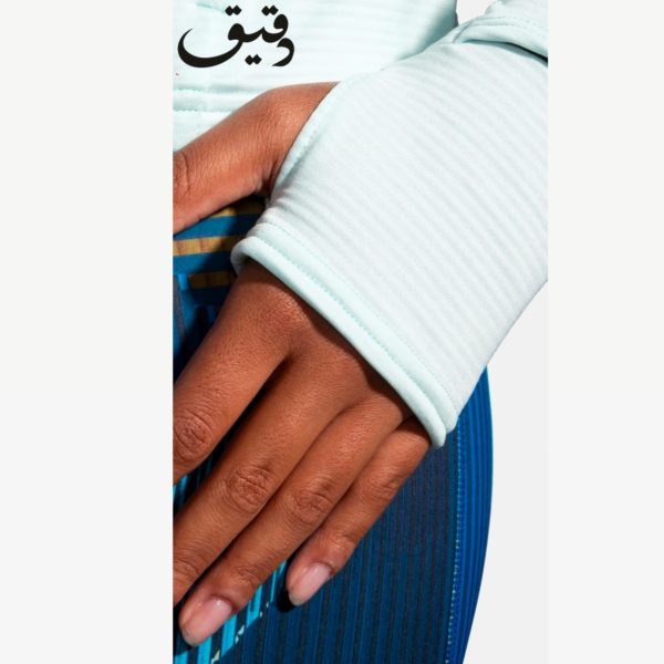 بلوز ورزشی بروکس زنانه BROOKS NOTCH THERMAL LONG SLEEVE آبی یخی